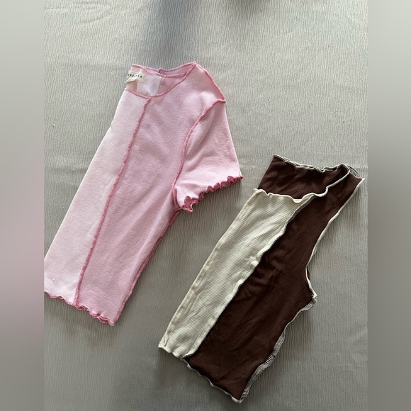 Aeropostale Short Sleeve & Shein Tank Cropped Tops - Picture 11 of 11